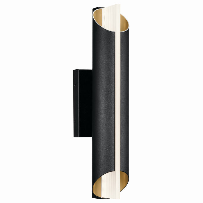 Kichler 20.75 Inch LED Outdoor Wall Mount In Black Finish