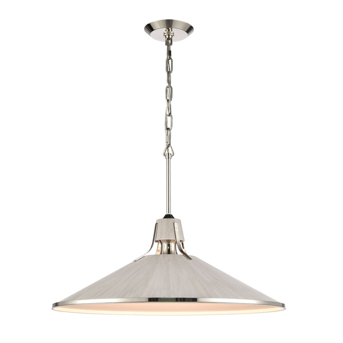 Danique 24 Inch Wide 1-Light Pendant in Sunbleached Oak