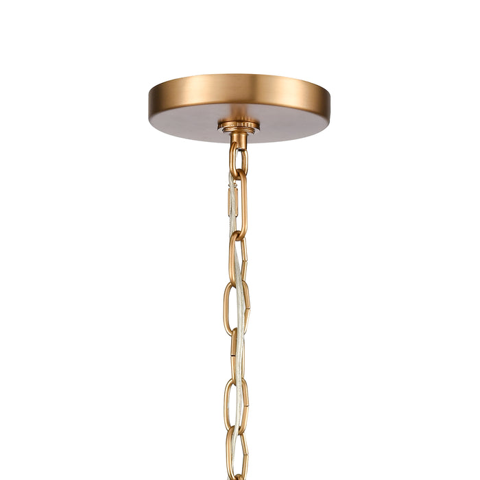 Mendoza 10.25 Inch Wide 3-Light Pendant in Brushed Gold