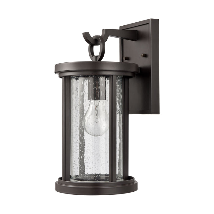 Brison 14 Inch High 1-Light Outdoor Sconce in Oil Rubbed Bronze