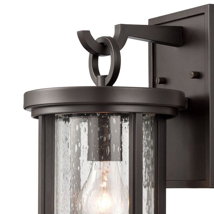 Brison 14 Inch High 1-Light Outdoor Sconce in Oil Rubbed Bronze