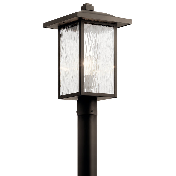 Kichler 10.5 Inch One Post Light with Clear Water Glass