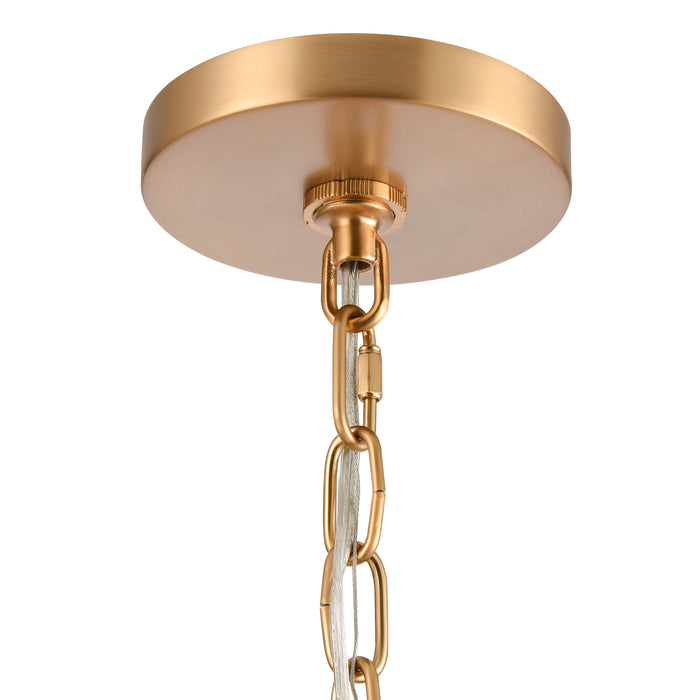 Emmett 17 Inch Wide 4-Light Pendant In Brushed Gold