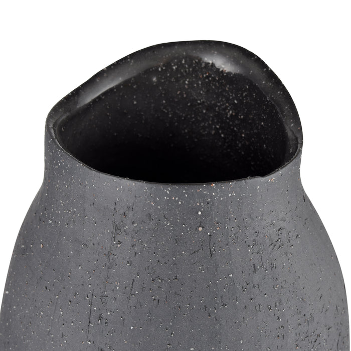 Ferraro Vase In Tall Black