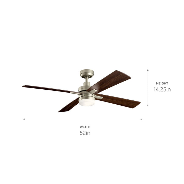 Kichler 52 Inch Ceiling Fan, 3000K Integrated LED