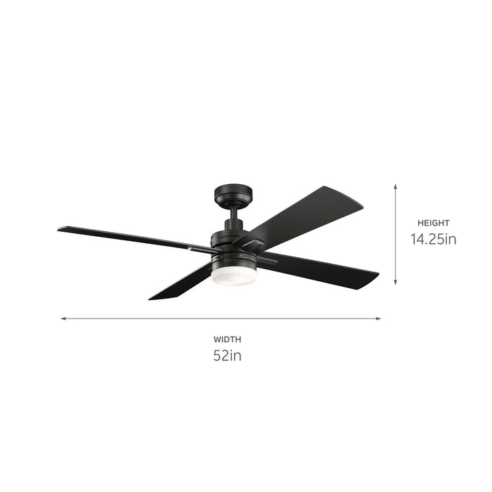 Kichler 52 Inch Ceiling Fan, 3000K Integrated LED