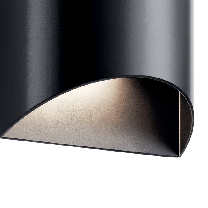 Kichler LED Outdoor Wall Mount In Metal Cylinder Shade