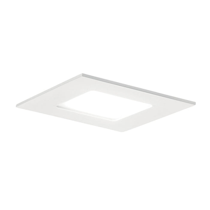 Kichler 6 Inch One Light LED Square Slim Downlight In White Finish