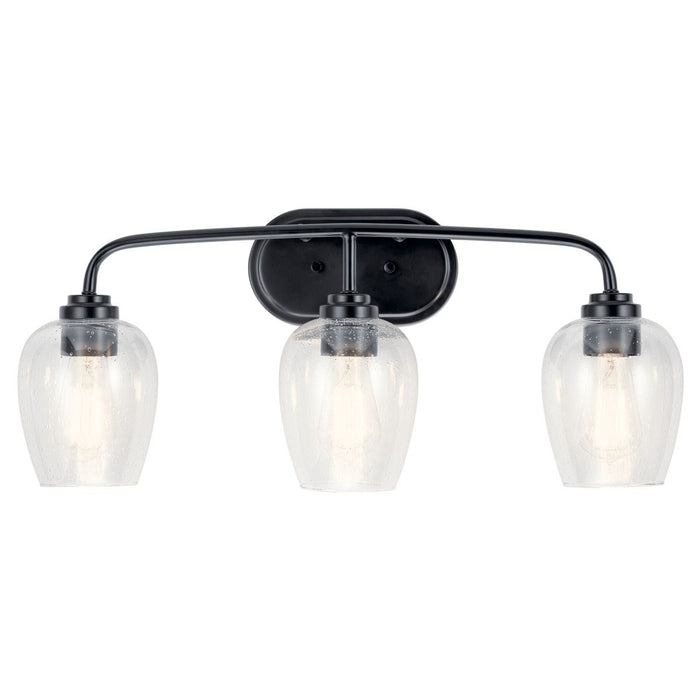 Kichler 24 Inch Three Light Bath Vanity Light In Black