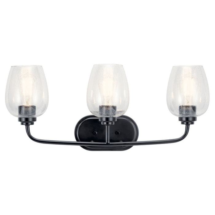 Kichler 24 Inch Three Light Bath Vanity Light In Black