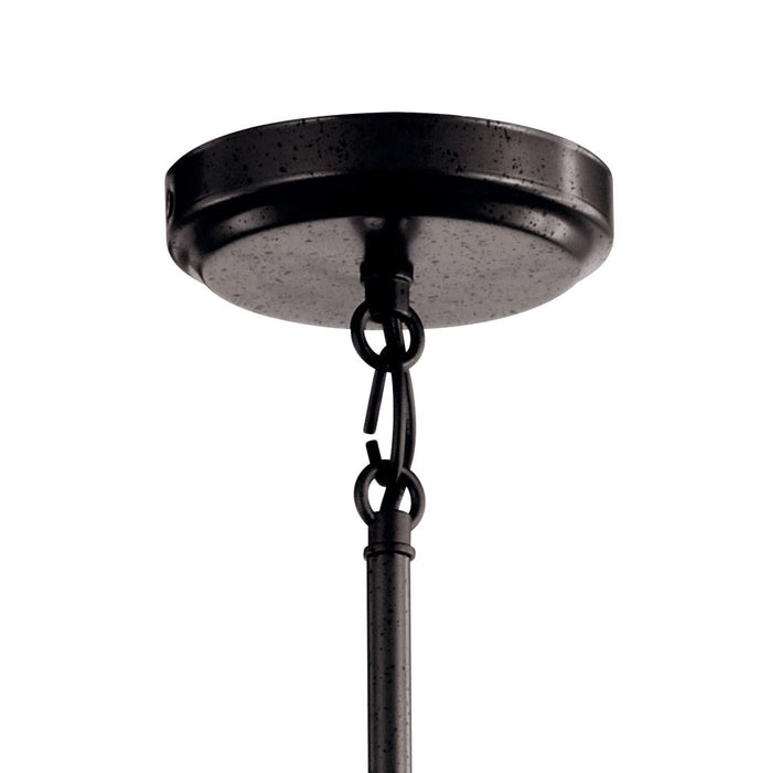 Kichler 12.5 Inch Four Light Chandelier In Black Finish