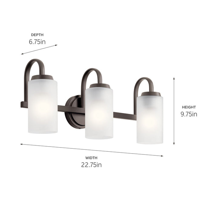 Kichler 22.75 Inch Three Light Bath