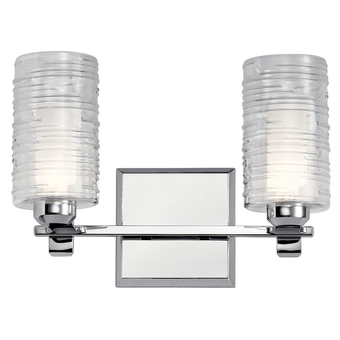 Kichler 14.75 Inch Two Light Bath In Chrome Finish