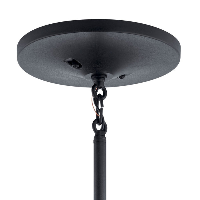 Kichler 16.75 Inch One Light Outdoor Hanging Lantern In Black Finish