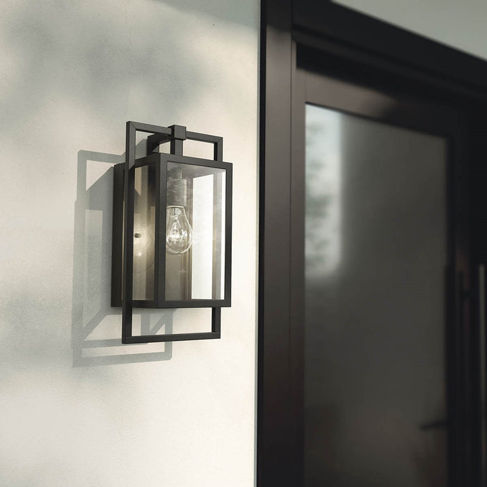 Kichler 20.25 Inch One Light Outdoor Wall Mount In Black Finish