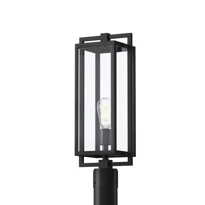 Kichler 21 Inch One Light Outdoor Post Mount In Black Finish