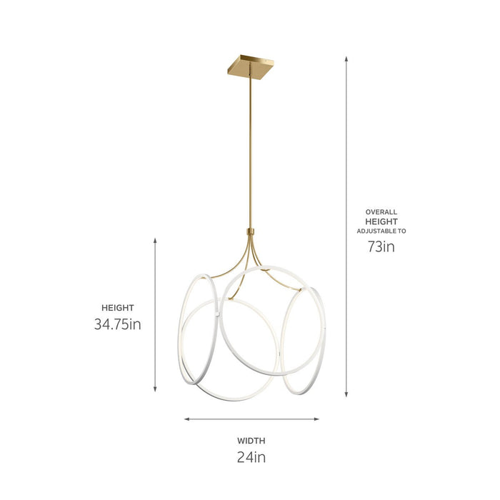 Kichler 34.75 Inch One Light LED Pendant