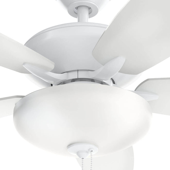 Kichler 52 Inch Ceiling Fan with Universal Bowl LED Light Kit