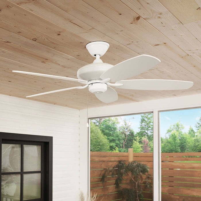 Kichler 52 Inch Ceiling Fan with Reversible Clean Lined Style Blades