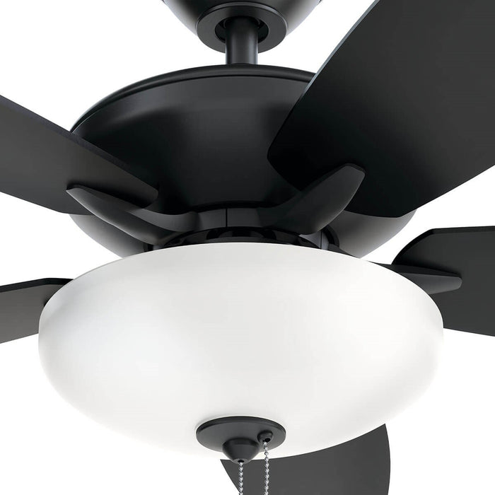 Kichler 52 Inch Ceiling Fan with Universal Bowl LED Light Kit