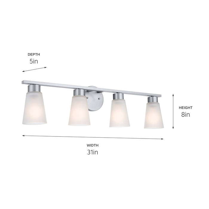 Kichler 31.25 Inch Four Light Bath