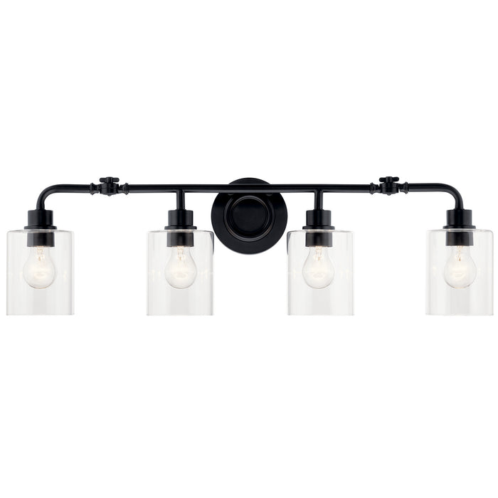 Kichler 33.75 Inch Four Light Bath In Luxe Black Finish