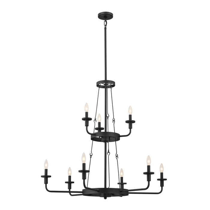 Kichler 37.25 Inch Nine Light Chandelier