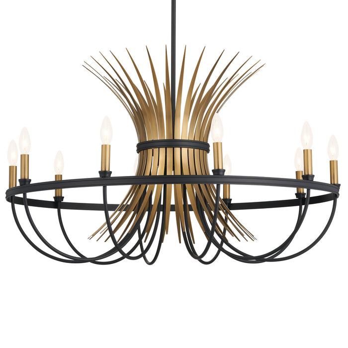 Kichler 21.5 Inch Ten Light Chandelier In Two Tone Finish