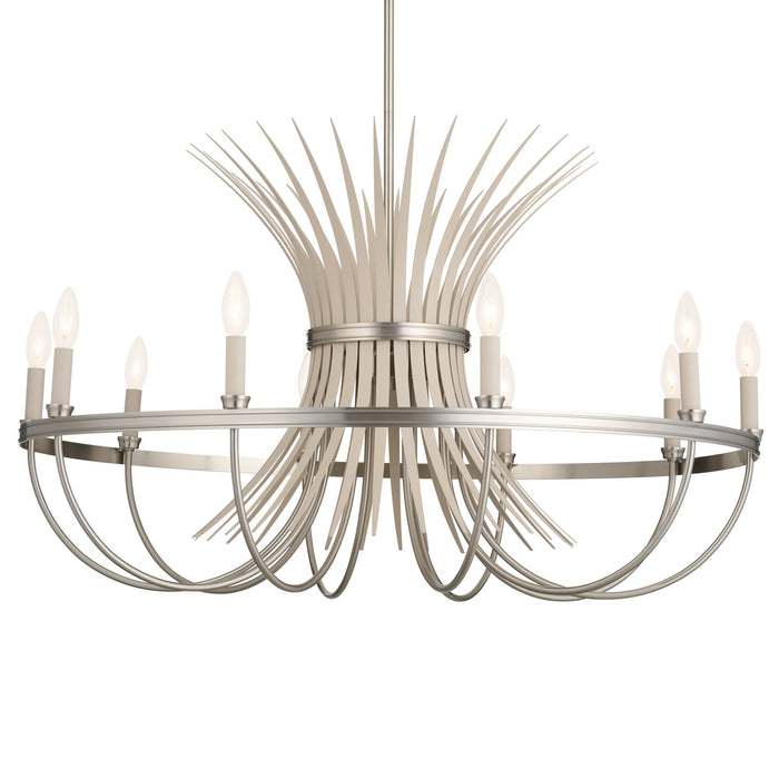 Kichler 21.5 Inch Ten Light Chandelier In Two Tone Finish