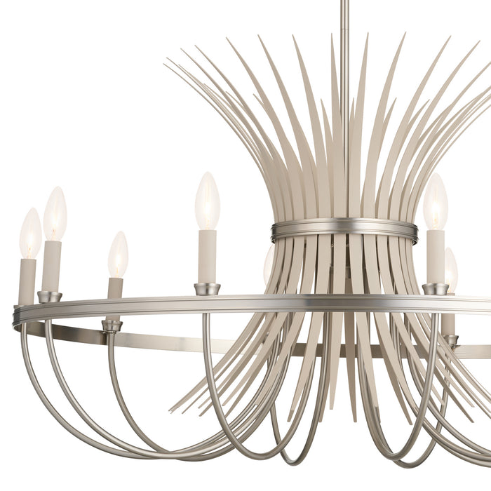 Kichler 21.5 Inch Ten Light Chandelier In Two Tone Finish