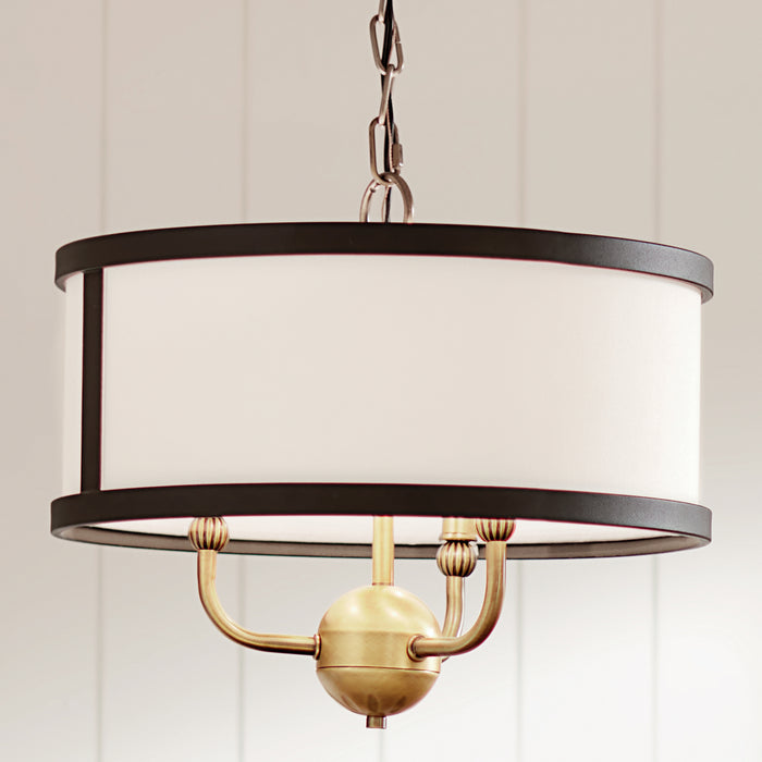 Kichler 13.5 Inch Three Light Chandelier To Semi Flush Mount Convertible