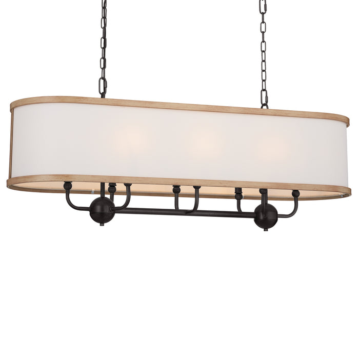 Kichler 16 Inch Eight Light Linear Chandelier