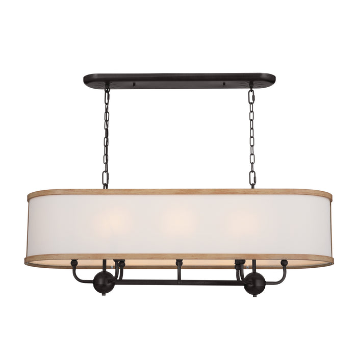 Kichler 16 Inch Eight Light Linear Chandelier