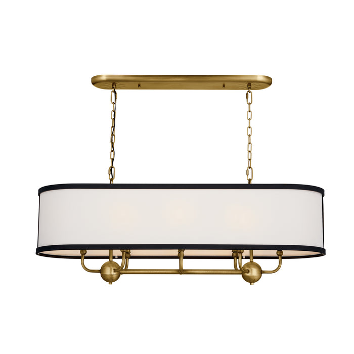 Kichler 16 Inch Eight Light Linear Chandelier