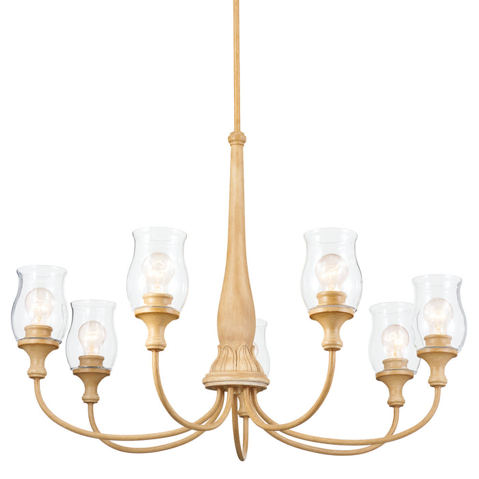 Kichler 26.25 Inch Seven Light Chandelier with Transparent Glass