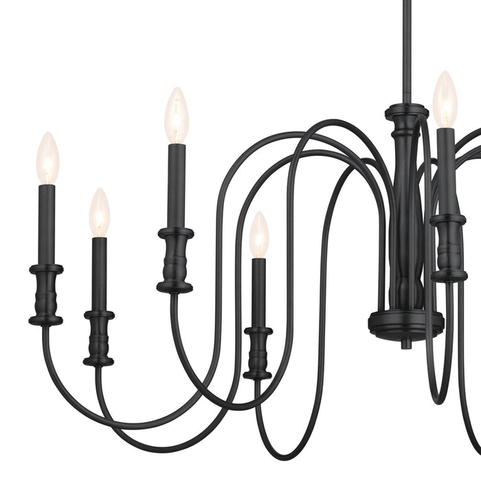 Kichler 19.25 Inch Nine Light Chandelier