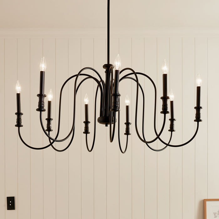 Kichler 19.25 Inch Nine Light Chandelier