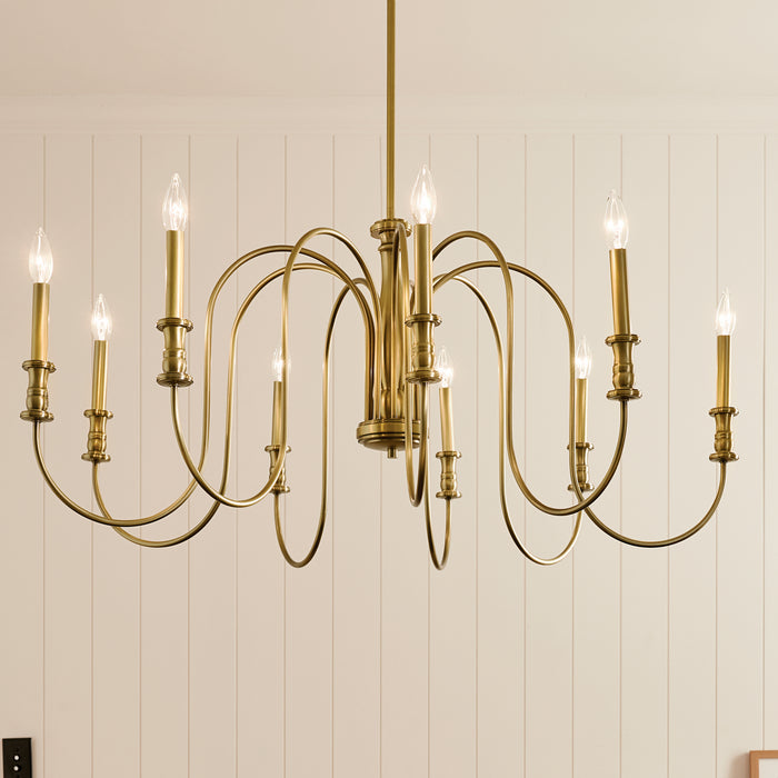 Kichler 19.25 Inch Nine Light Chandelier