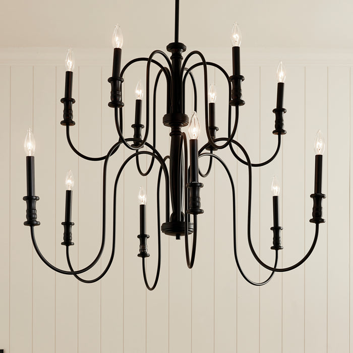 Kichler 29.75 Inch 12 Light Chandelier