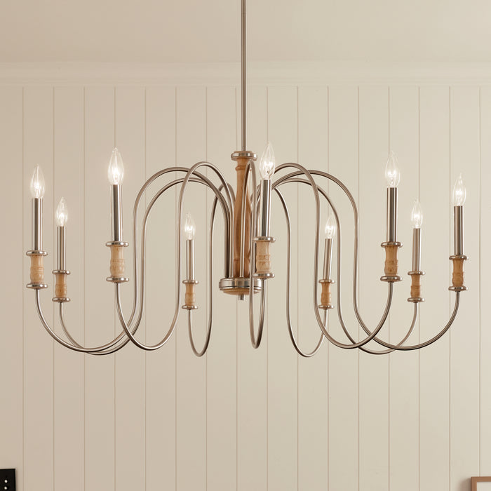 Kichler 19.25 Inch Nine Light Chandelier