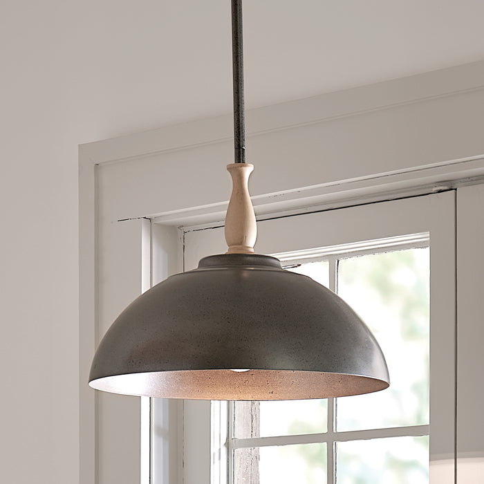 Kichler 14 Inch One Light Pendant with Adjustable Height