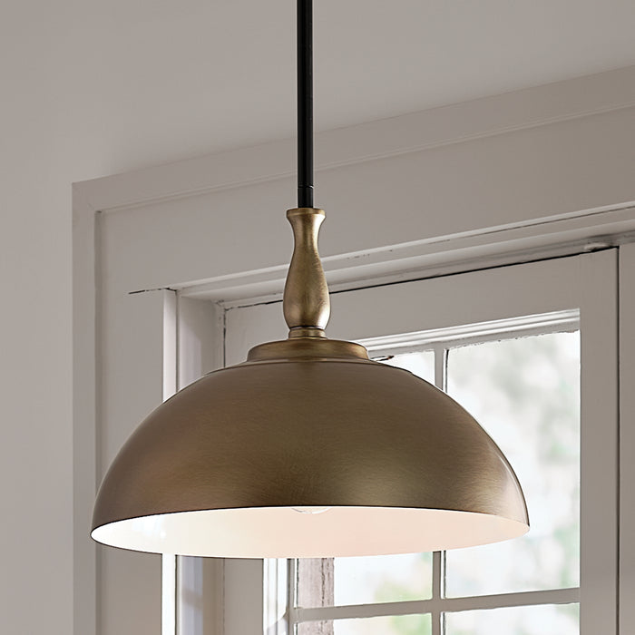 Kichler 14 Inch One Light Pendant with Adjustable Height