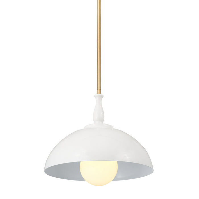 Kichler 14 Inch One Light Pendant with Adjustable Height