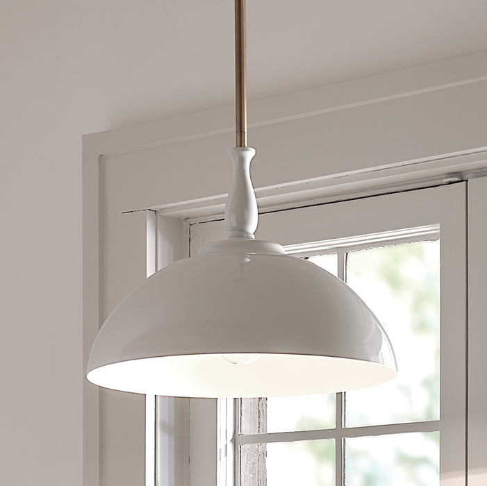 Kichler 14 Inch One Light Pendant with Adjustable Height