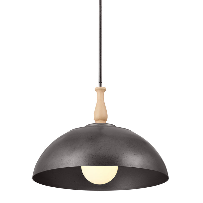 Kichler 18 Inch One Light Pendant with Warm Dual Finishes