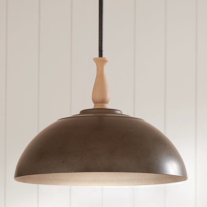 Kichler 18 Inch One Light Pendant with Warm Dual Finishes