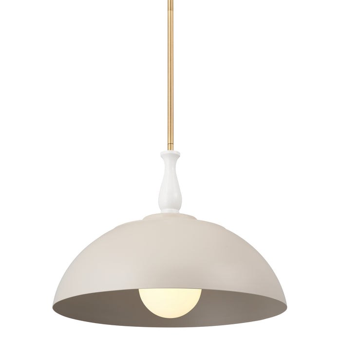 Kichler 18 Inch One Light Pendant with Warm Dual Finishes