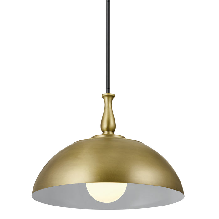 Kichler 18 Inch One Light Pendant with Warm Dual Finishes