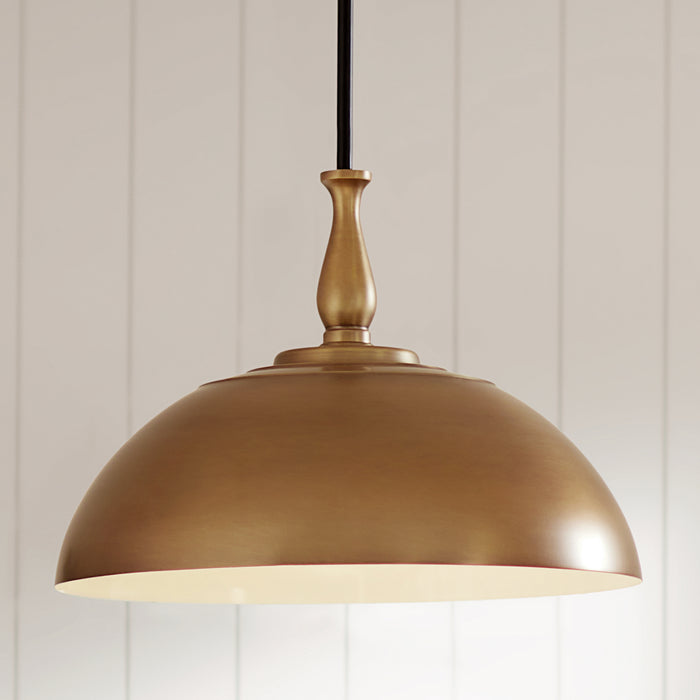 Kichler 18 Inch One Light Pendant with Warm Dual Finishes