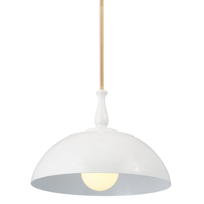 Kichler 18 Inch One Light Pendant with Warm Dual Finishes